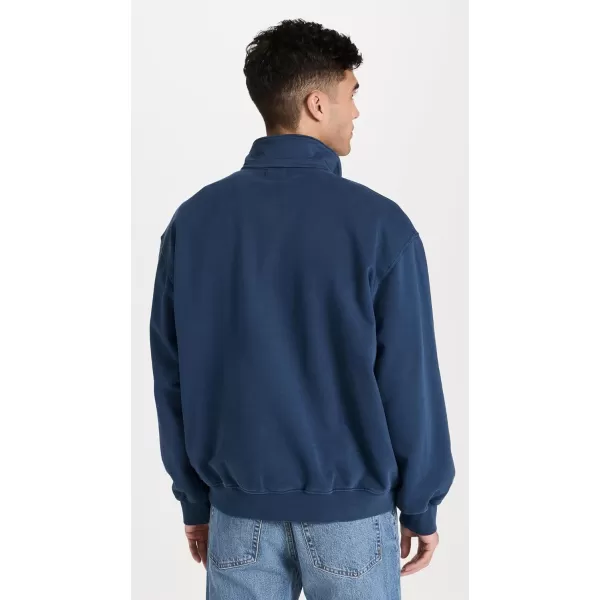 Madewell Mens McCarren Midweight QuarterZip SweatshirtWarm Midnight