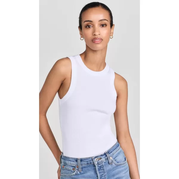 Madewell Womens Brightside Cutaway TankEyelet White