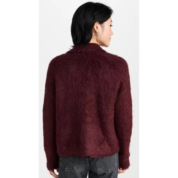 Madewell Womens Brushed Polo SweaterHeather Current