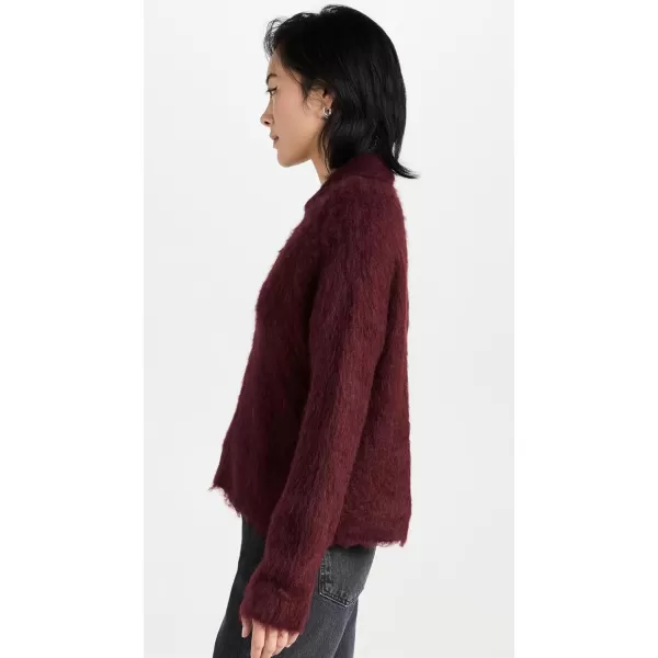 Madewell Womens Brushed Polo SweaterHeather Current