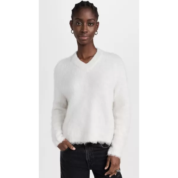 Madewell Womens Brushed V Neck SweaterHeather Smoke