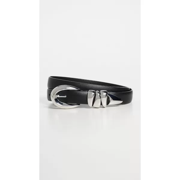 Madewell Womens Chunky Metal Leather BeltTrue Black