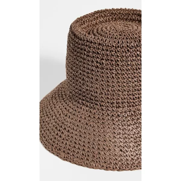 Madewell Womens Lantern Straw HatChocolate