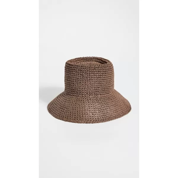 Madewell Womens Lantern Straw HatChocolate