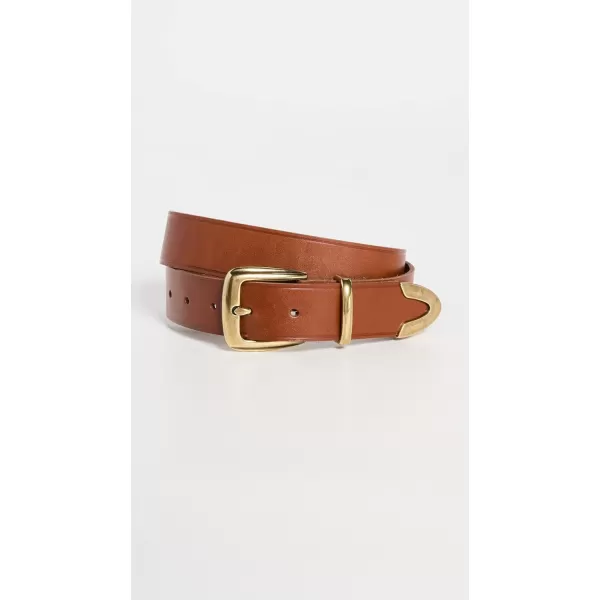 Madewell Womens Leather Western BeltEnglish Saddle