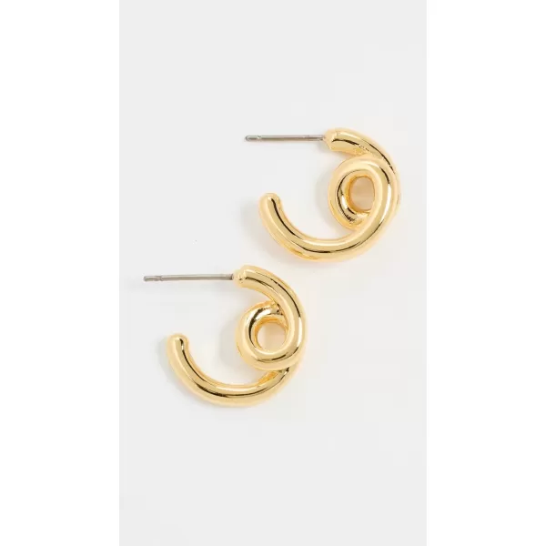 Madewell Womens Looped Tube Small Hoop EarringsPale Gold