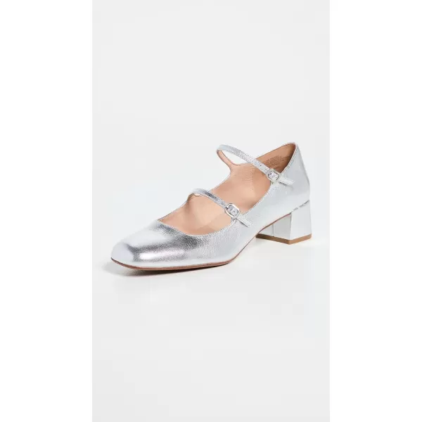 Madewell Womens Nettie Heeled Mary JaneBright Silver