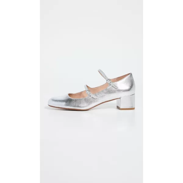 Madewell Womens Nettie Heeled Mary JaneBright Silver