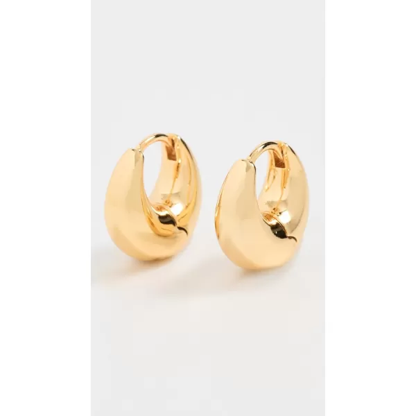 Madewell Womens Puffy Hoop EarringsPolished Gold