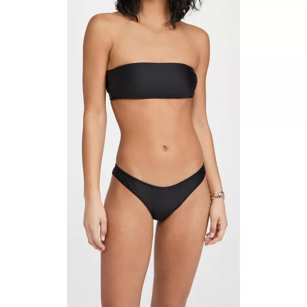 Madewell Womens Second Wave CurvedWaist Bikini BottomsTrue Black