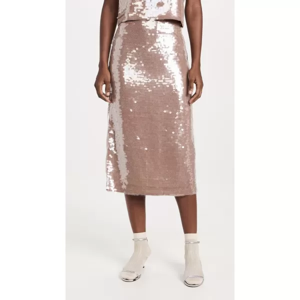 Madewell Womens Sequin Embellished Midi SkirtFallen Timber