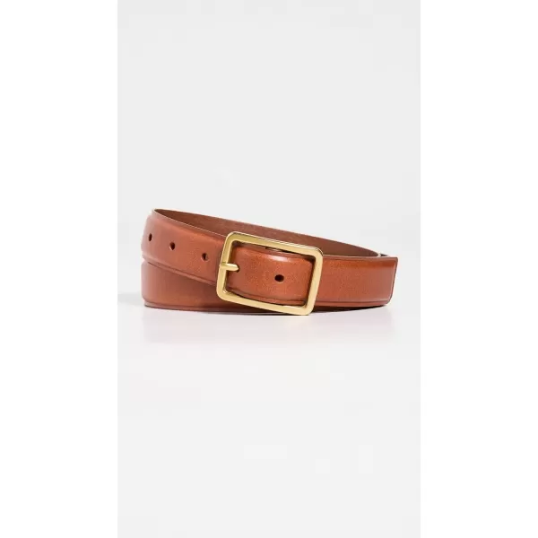 Madewell Womens SquareBuckle Leather BeltEnglish Saddle