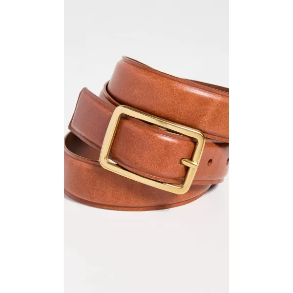 Madewell Womens SquareBuckle Leather BeltEnglish Saddle