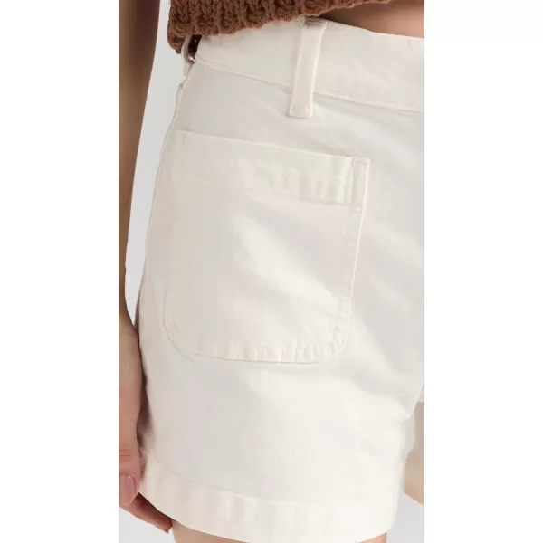 Madewell Womens The High Rise Sailor ShortsTile White