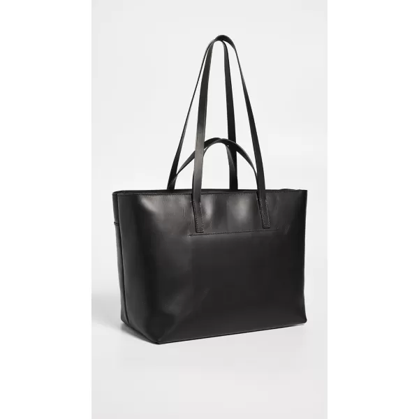 Madewell Womens The ZipTop Essential Tote in LeatherTrue Black