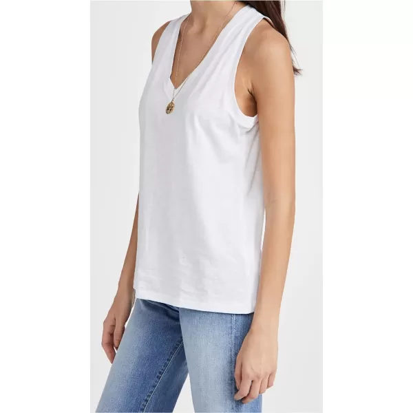 Madewell Womens Whisper Cotton VNeck TankOptic White