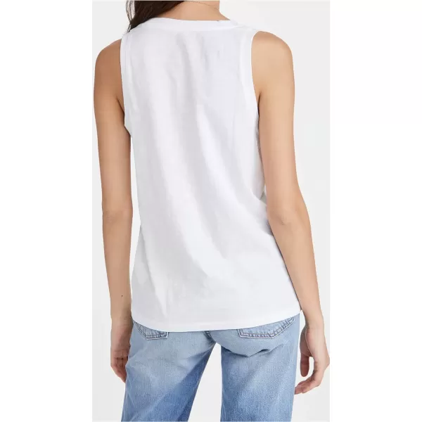 Madewell Womens Whisper Cotton VNeck TankOptic White