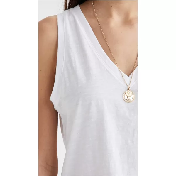 Madewell Womens Whisper Cotton VNeck TankOptic White