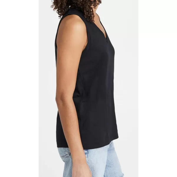 Madewell Womens Whisper Cotton VNeck TankTrue Black