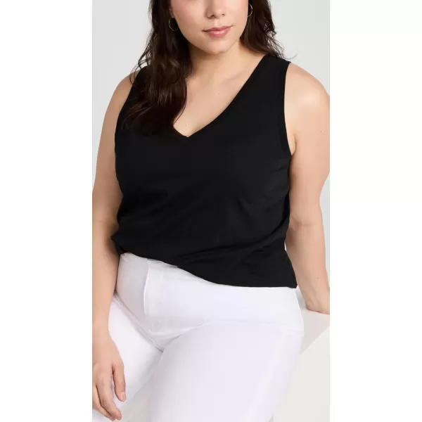 Madewell Womens Whisper Cotton VNeck TankTrue Black