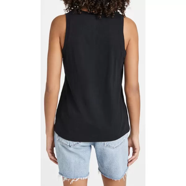 Madewell Womens Whisper Cotton VNeck TankTrue Black