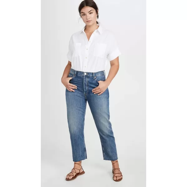 Madewell Womens White Cotton Courier ShirtPure White