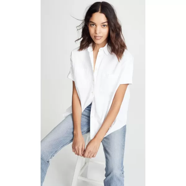 Madewell Womens White Cotton Courier ShirtPure White