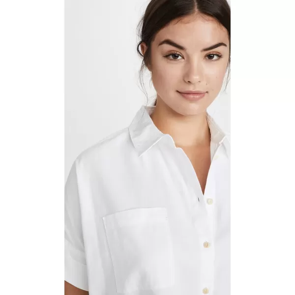 Madewell Womens White Cotton Courier ShirtPure White