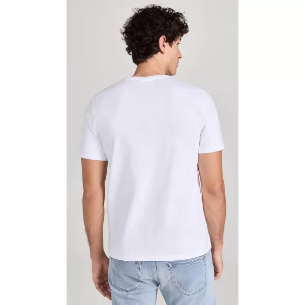 Maison Kitsune Mens Fox Head Patch Regular TShirtWhite