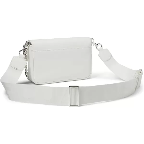 Marc Jacobs Womens The J Marc Shoulder BagWhiteSilver