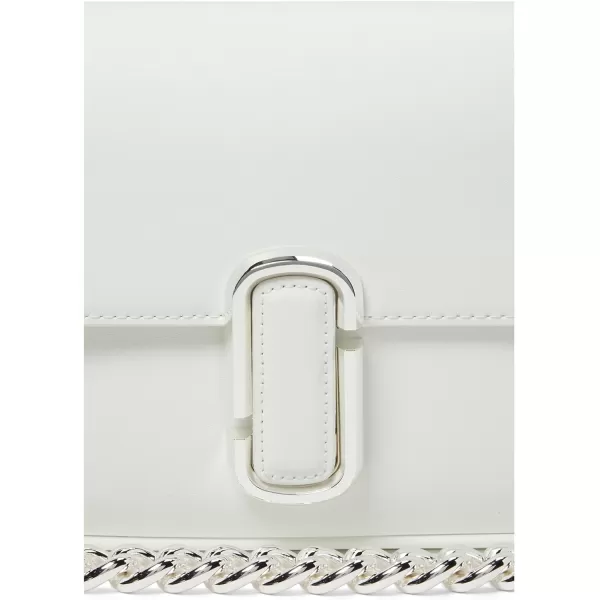 Marc Jacobs Womens The J Marc Shoulder BagWhiteSilver