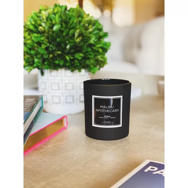 Matte Black Candle  Cayman Scent80 Ounce 80