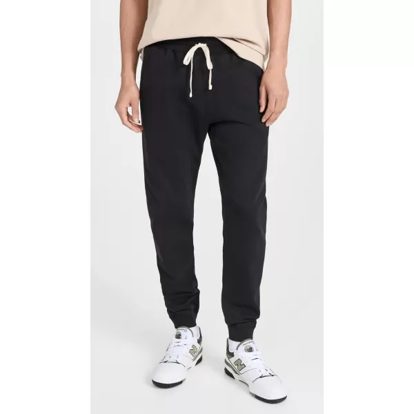 Mens Midweight Terry Slim SweatpantsBlack