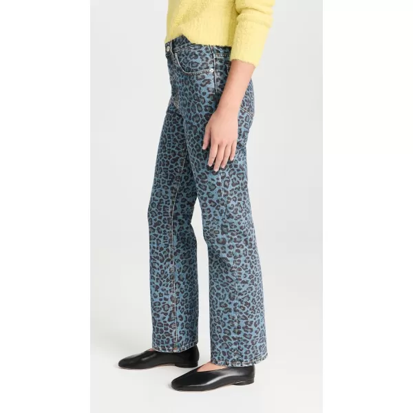 Molly Goddard Womens Dorianna JeansRed Leopard