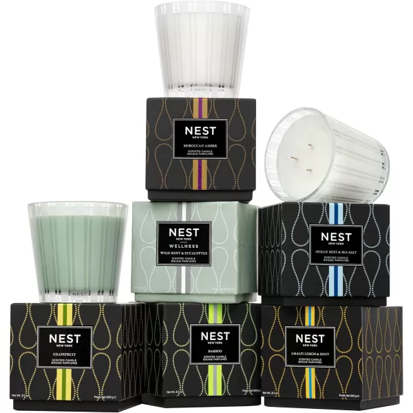 NEST New York Bamboo Scented Classic CandleAmalfi Lemon amp Mint 3Wick Candle