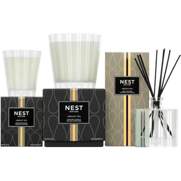 NEST New York Bamboo Scented Classic CandleApricot Tea 3Wick Candle