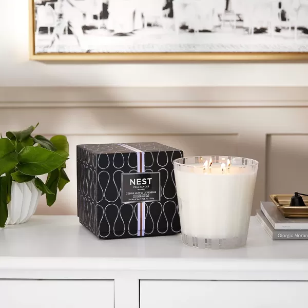 NEST New York Bamboo Scented Classic CandleCedar Leaf amp Lavender Luxury Candle