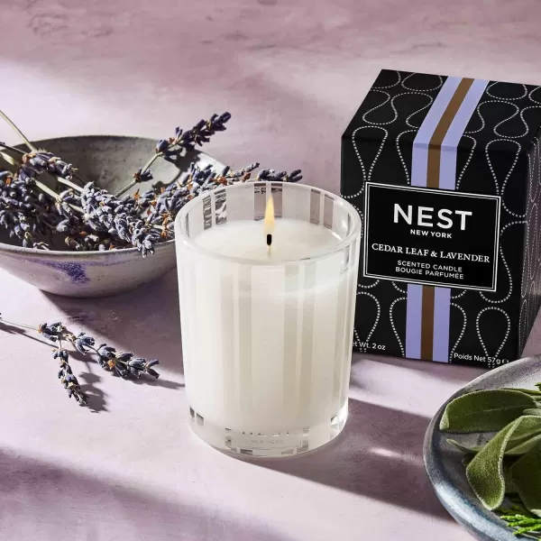 NEST New York Bamboo Scented Classic CandleCedar Leaf amp Lavender Votive Candle