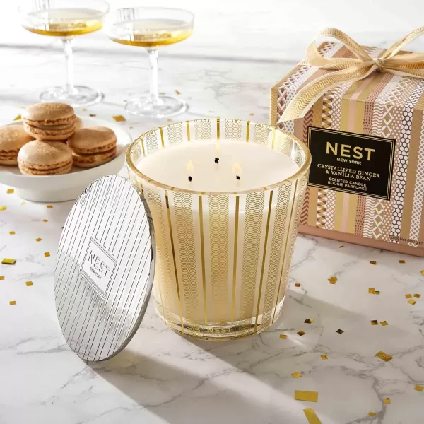 NEST New York Bamboo Scented Classic CandleCrystallized Ginger amp Vanilla Bean 3Wick Candle