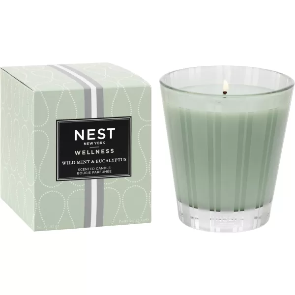 NEST New York Bamboo Scented Classic CandleOcean Mist amp Sea Salt Classic Candle Mint amp Eucalyptus Candle