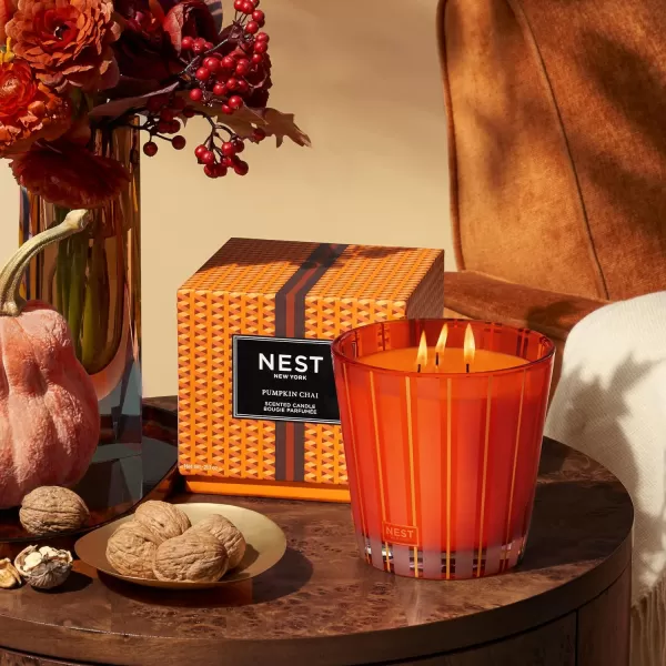 NEST New York Bamboo Scented Classic CandlePumpkin Chai 3Wick Candle