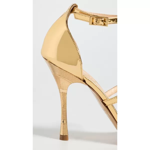 Nalebe Womens Wonder Woman Stiletto PlatformsGold