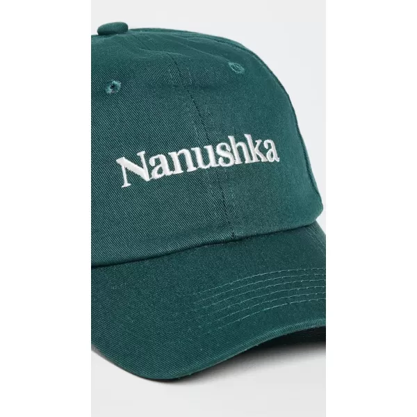 Nanushka Womens Val Logo CapPine Green