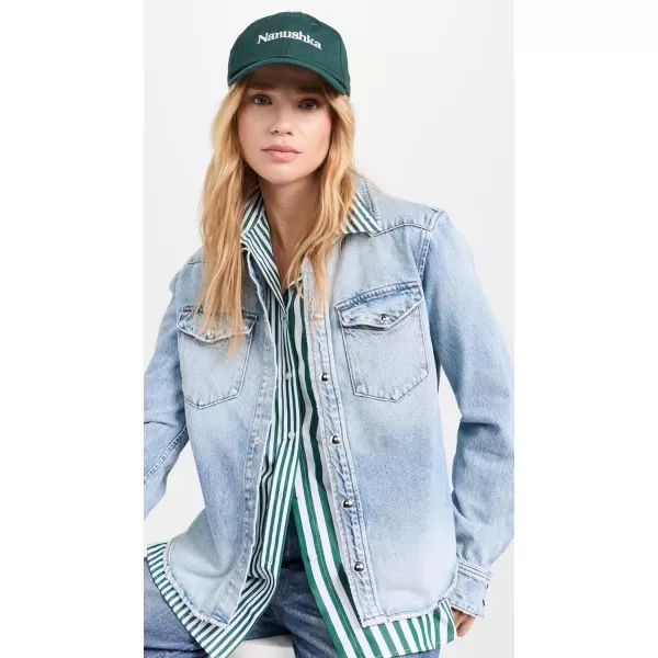 Nanushka Womens Val Logo CapPine Green