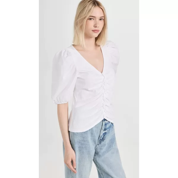 Nation LTD Womens Giada Top ShirtOptic White