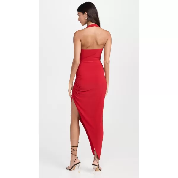 Norma Kamali Womens Cayla Side Drape GownTiger Red