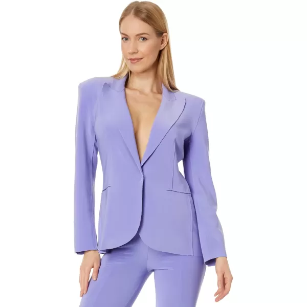 Norma Kamali Womens Classic Single Breasted JacketLilac