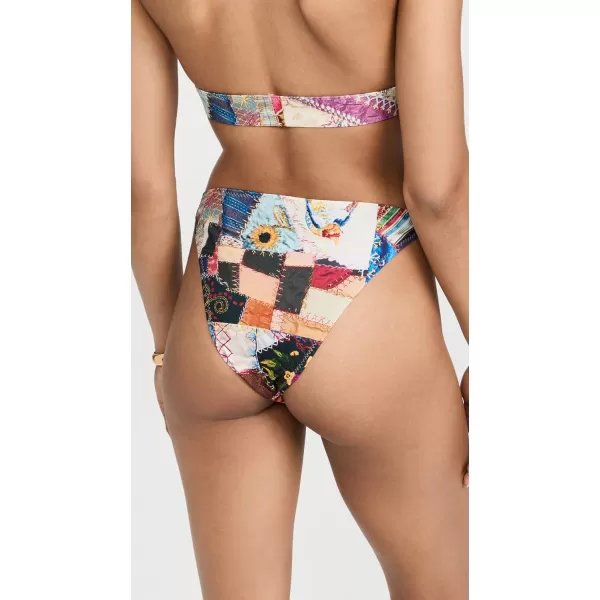 Norma Kamali Womens Luca Bikini BottomsVintage Quilt