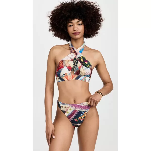 Norma Kamali Womens Luca Bikini BottomsVintage Quilt