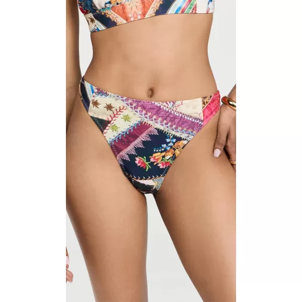 Norma Kamali Womens Luca Bikini BottomsVintage Quilt